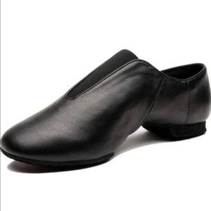 Mrsdressshop Unisex Leather Upper Jazz Ballet Dancing Shoes Slip-on Sz 4 Youth